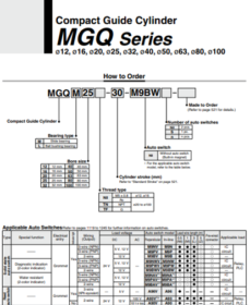 Thông số Xi lanh khí SMC MGQM100-125